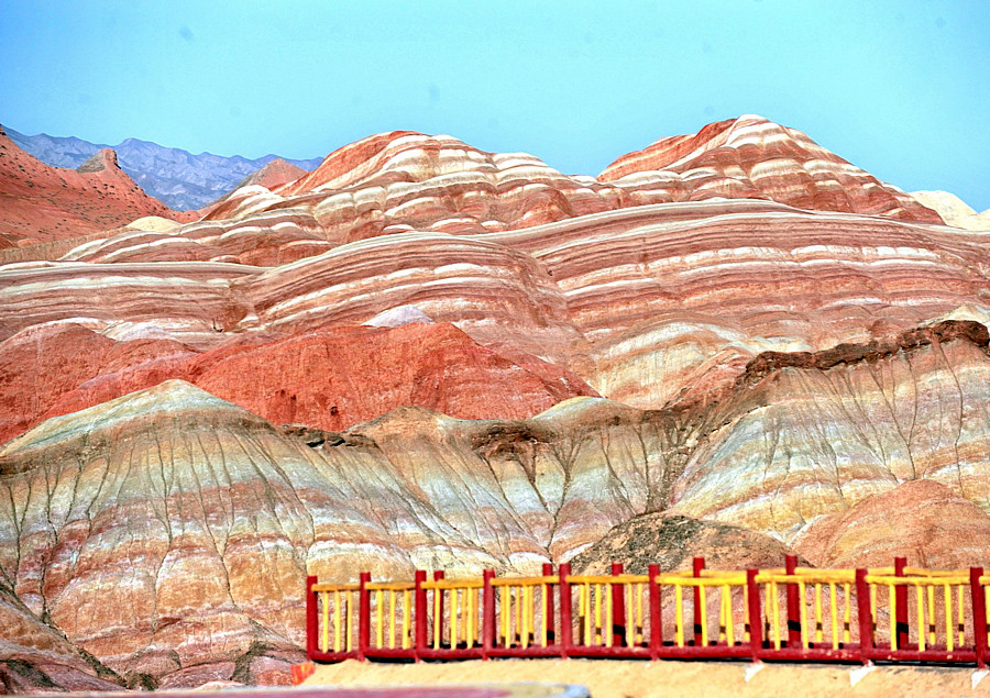 Krajobraz Danxia, Zhangye, Gansu, Chiny