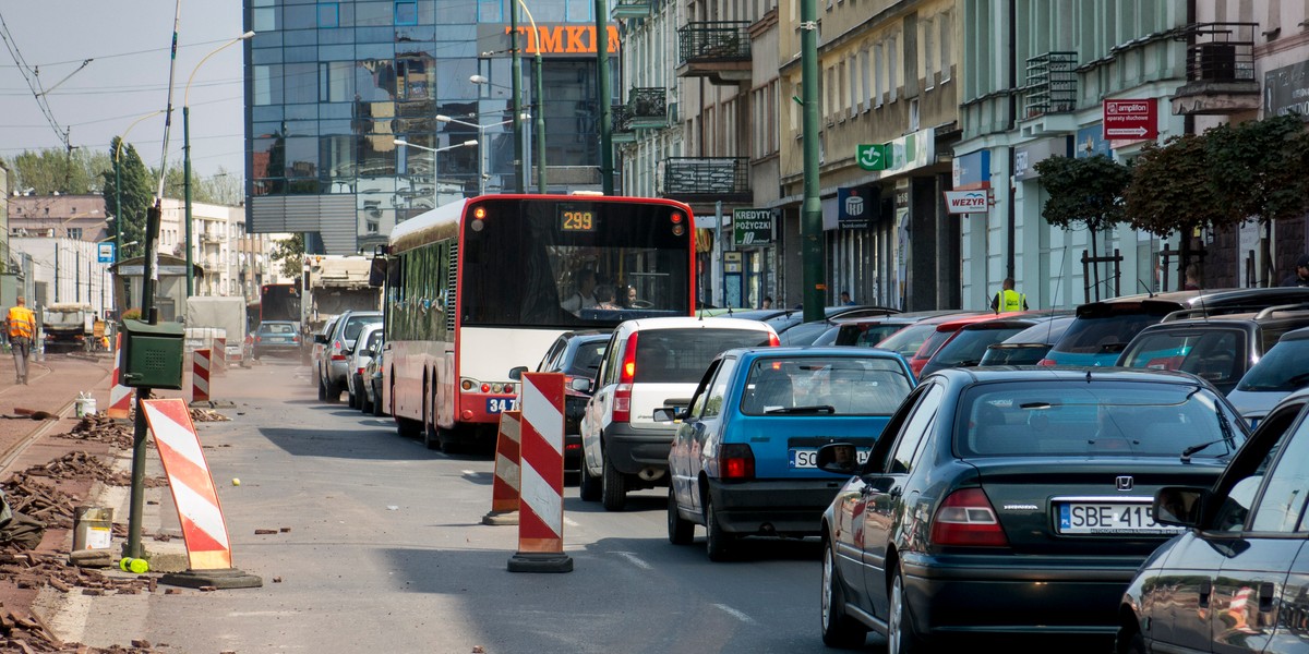 Komunikacyjny koszmar w Sosnowcu