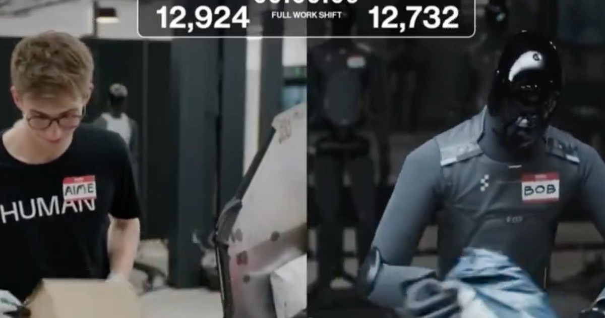 Figure AI had one of its robots race an intern to sort packages. See ...