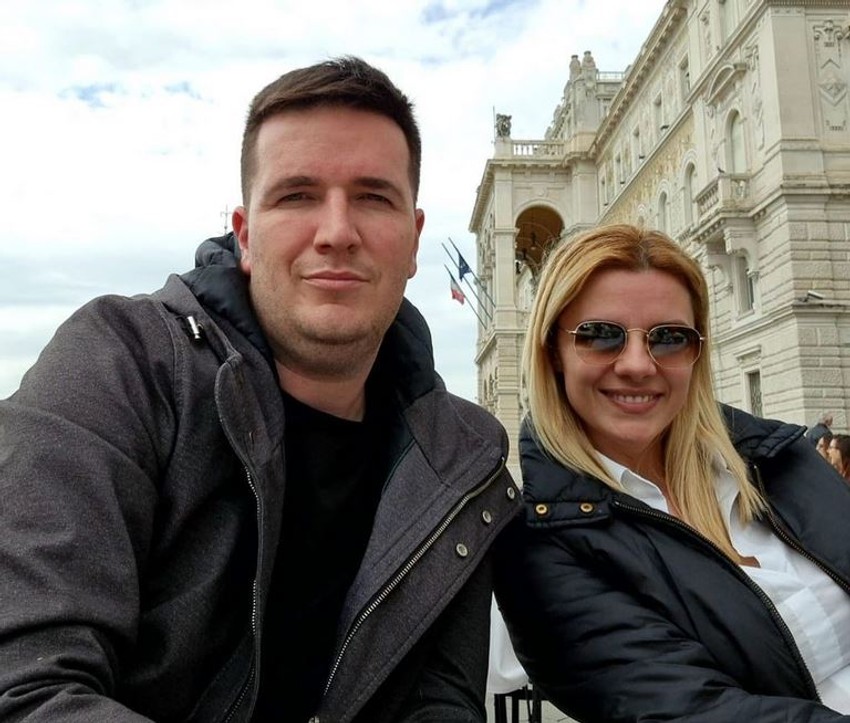 Svetlana Grubor sa mužem