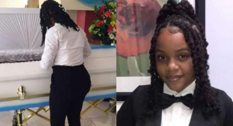 Aaliya Campbell, 19=year-old mortician