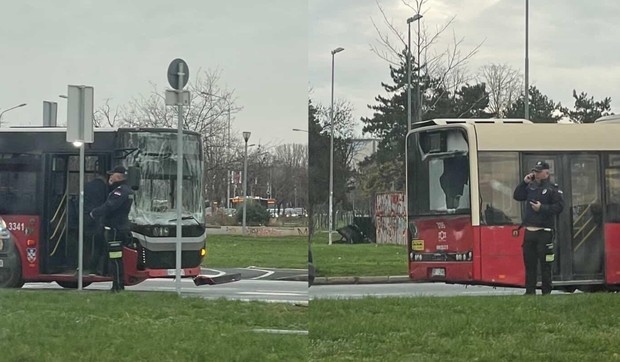 Saobraćajna nezgoda kod TC "Ušće"