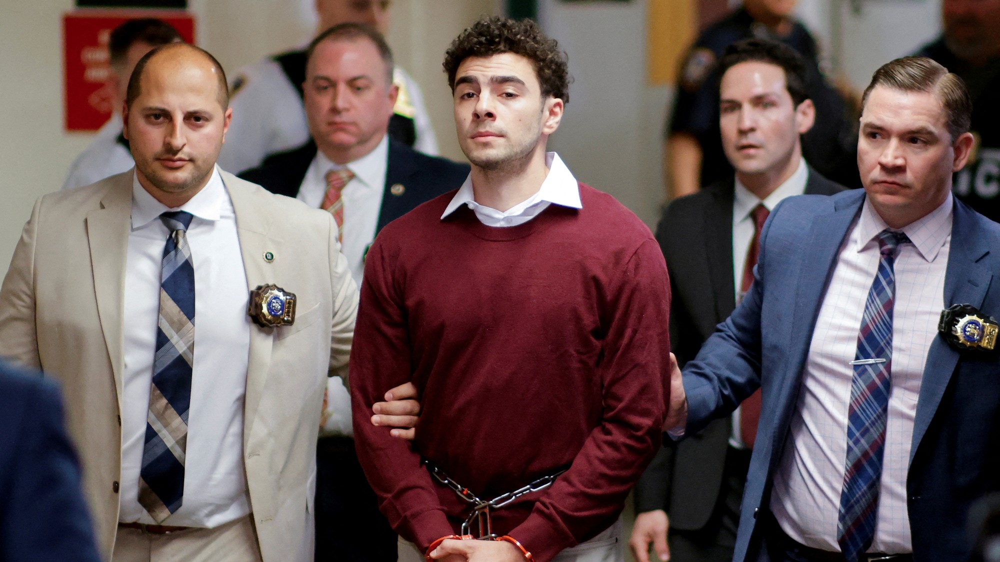 Luigi Mangione na súde.