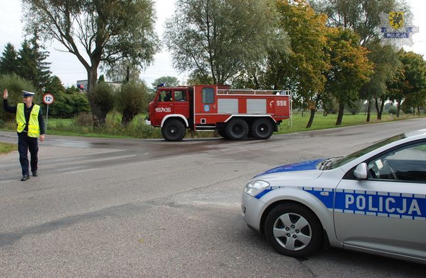 ćwiczenia strażaków