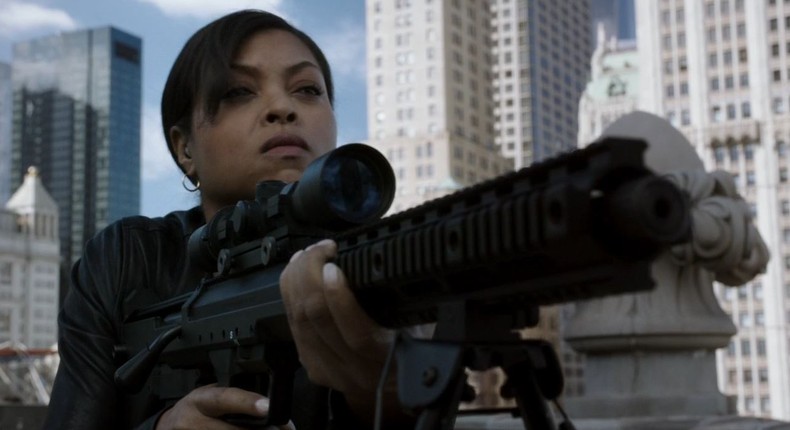 Taraji P Henson as an assassin in Proud Mary 