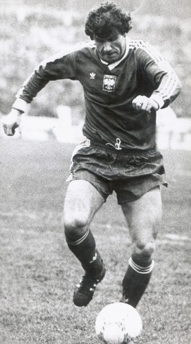 Włodzimierz Smolarek w meczu kadry narodowej