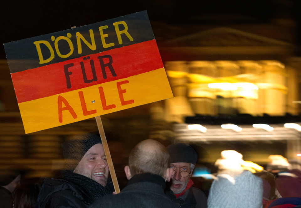  Protest przeciwko ruchom antyislamskim w Schwerin