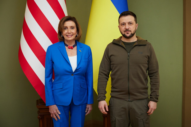 Nancy Pelosi i Wołodymyr Zełenski