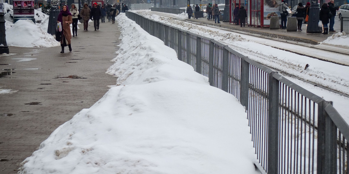 Śnieg w Warszawie