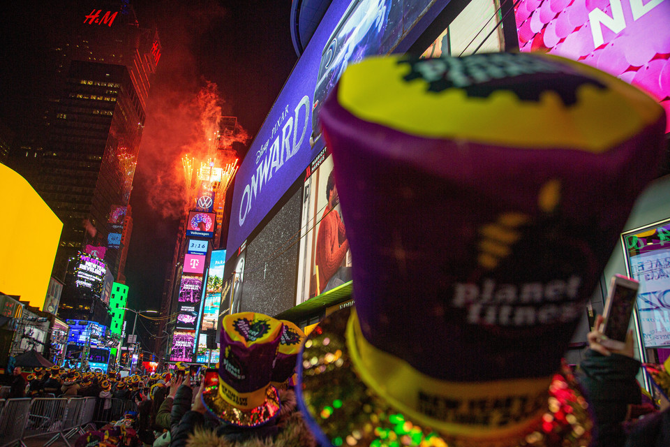 Świętowanie Nowego Roku w Nowym Jorku