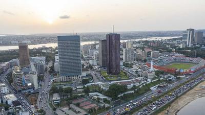 Le quartier du Plateau dans la ville d'Abidjan