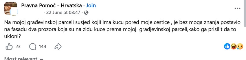 Fejsbuk objava
