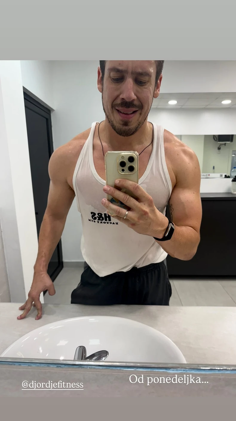 Nikola Rokvić se slikao nakon treninga