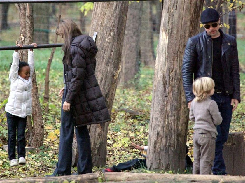 Jolie i Pitt zabrali dzieci do parku