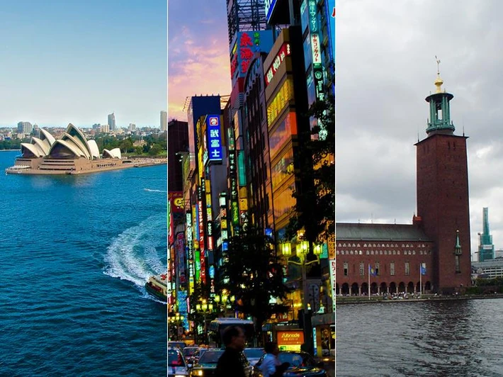 6. Sydney, Sztokholm, Tokio, Chicago; Waszyngton – po 5 uczelni