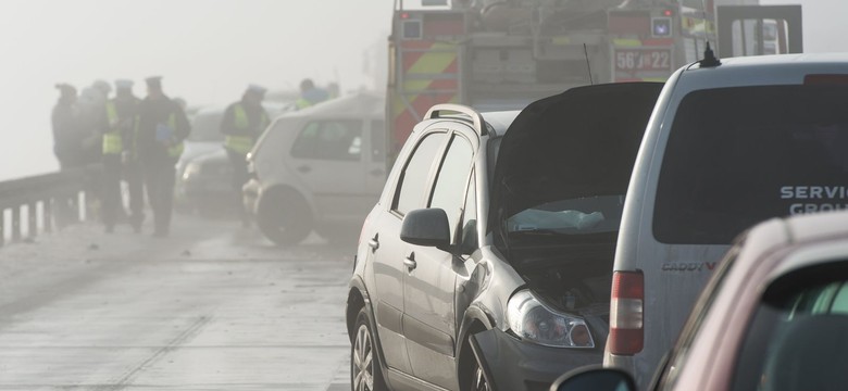 Potężny karambol na Dolnym Śląsku. Zaczęło się od czołówki z ciężarówką [ZDJĘCIA]