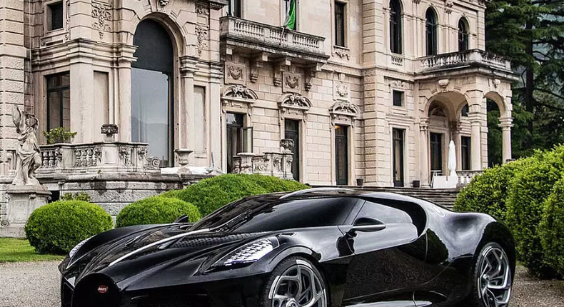 The La Voiture Noire is a one-of-a-kind car with a price tag of $18.7 million. The car's pretax price stands at €11 million, or $12,306,470, according to Bugatti, and the rest of the price comes from taxes.