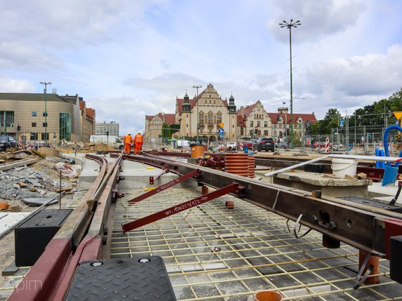 Trwa przebudowa kolejnego fragmentu ul. św. Marcin fot. PIM