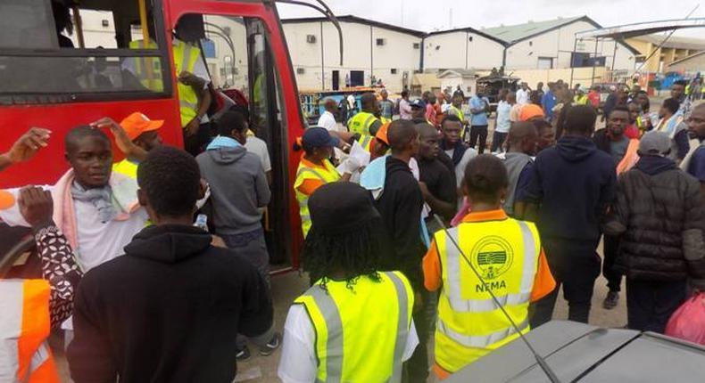 2 suspected traffickers nabbed as 164 Nigerians return from Libya