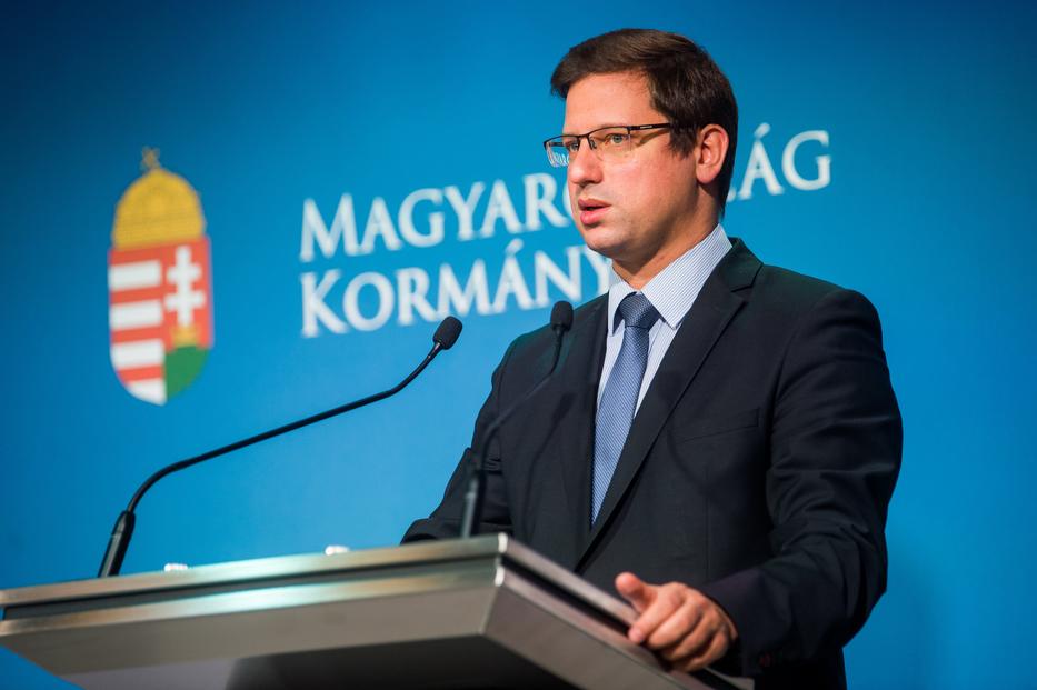 Gulyás Gergely, a Miniszterelnökséget vezető miniszter / Fotó: MTI/Balogh Zoltán