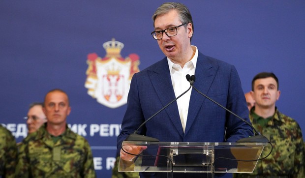 Aleksandar Vučić, prijem pripadnika Vojske Srbije