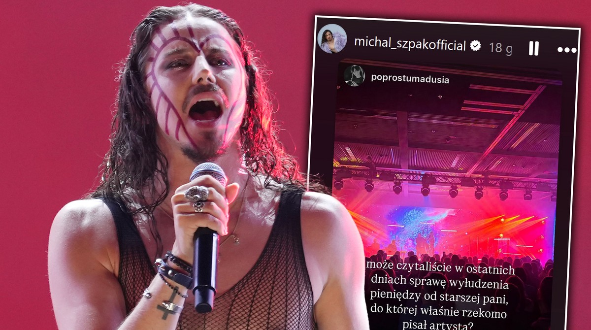 Michał Szpak zareagował na oszustwo staruszki. Podczas koncertu wystosował  apel