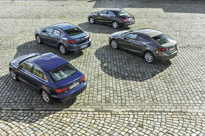 Audi A3 kontra Mazda 3, Mercedes CLA i Opel Astra Czy