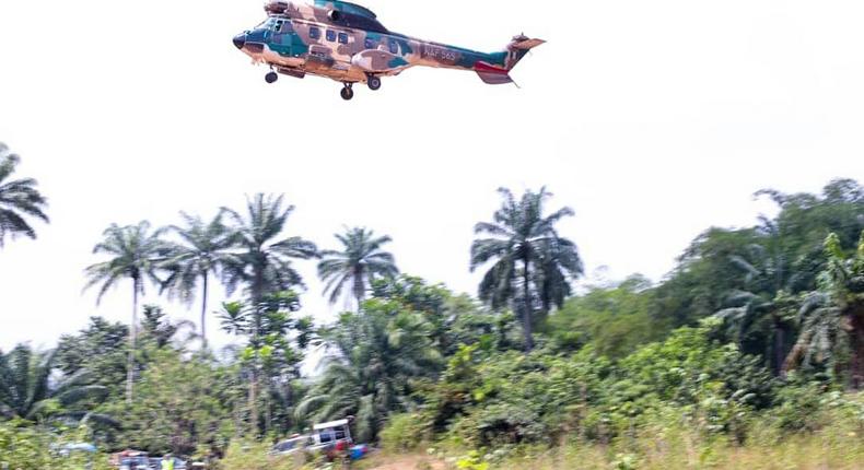 NAF launches Operation Rattle Snake, kills insurgents in Borno. [Twitter/@NigAirForce]