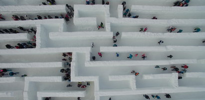 To największy lodowy labirynt na świecie