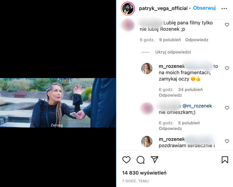 Małgorzata Rozenek odpowiada internautce