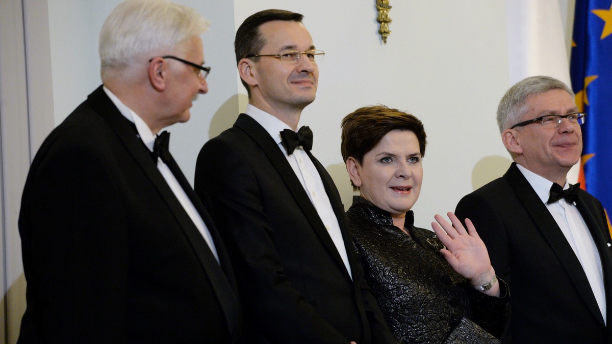 Witold Waszczykowski, Mateusz Morawiecki, Beata Szydło i Stanisław Karczewski