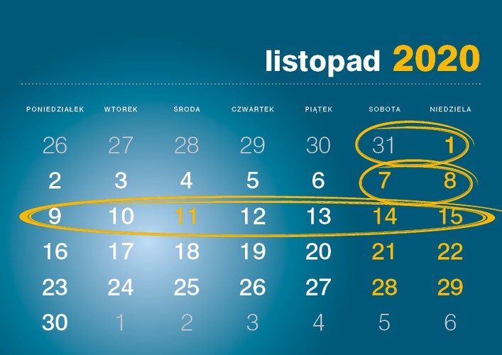 Dzień Wszystkich Świętych w 2020 roku wypada w niedzielę. Za ten dzień otrzymamy dodatkowy dzień wolnego. Z kolei 11 listopada 2020 r to środa. W tym wypadku możemy wziąć 2 dni wolnego i wypoczywać pięć, albo 4 dni wolnego i wypoczywać dziewięć.