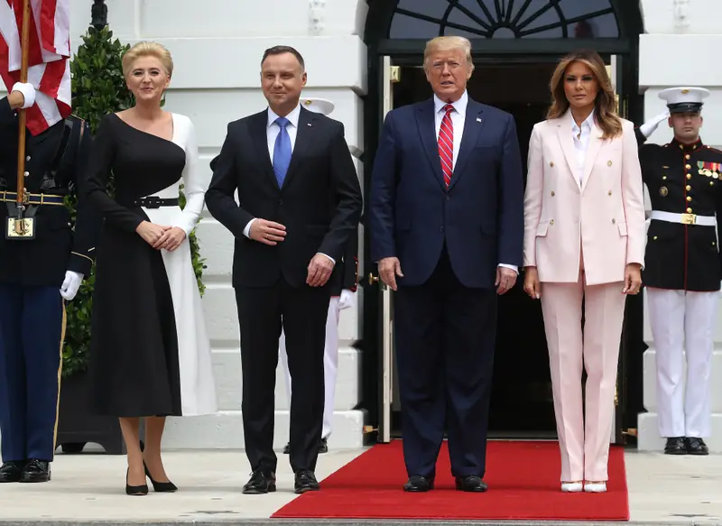 Andrzej Duda i pierwsza dama z wizytą w Białym Domu / Mark Wilson / Getty Images