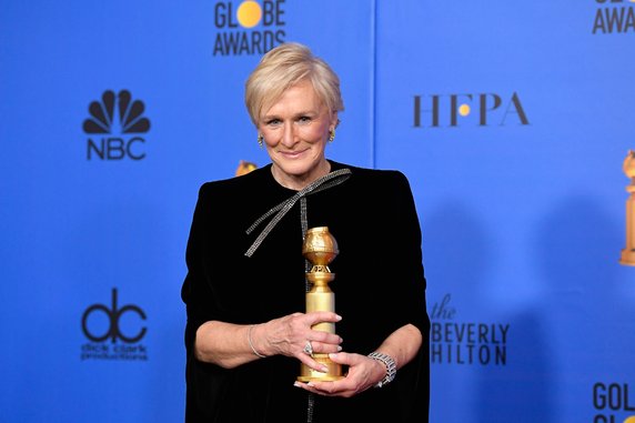 Glenn Close ze Złotym Globem (2019 r.)