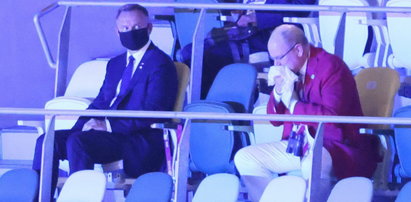 Tokio 2020: Książę kaszle i kicha przy Andrzeju Dudzie. Wzrok prezydenta mówi wszystko