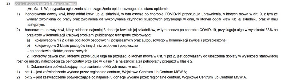 USTAWA z dnia 21 stycznia 2021 r.o zmianie ustawy o szczególnych rozwiązaniach związanych z zapobieganiem, przeciwdziałaniem i zwalczaniem COVID-19, innych chorób zakaźnych oraz wywołanych nimi sytuacji kryzysowych oraz niektórych innych ustaw