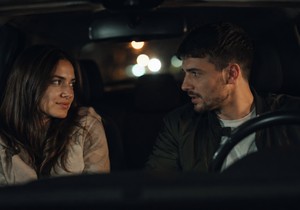 Par u automobilu - ilustracija