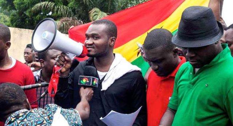 Some members of pressure group, Occupy Ghana