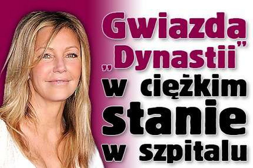 Gwiazda "Dynastii" w ciężkim stanie w szpitalu 