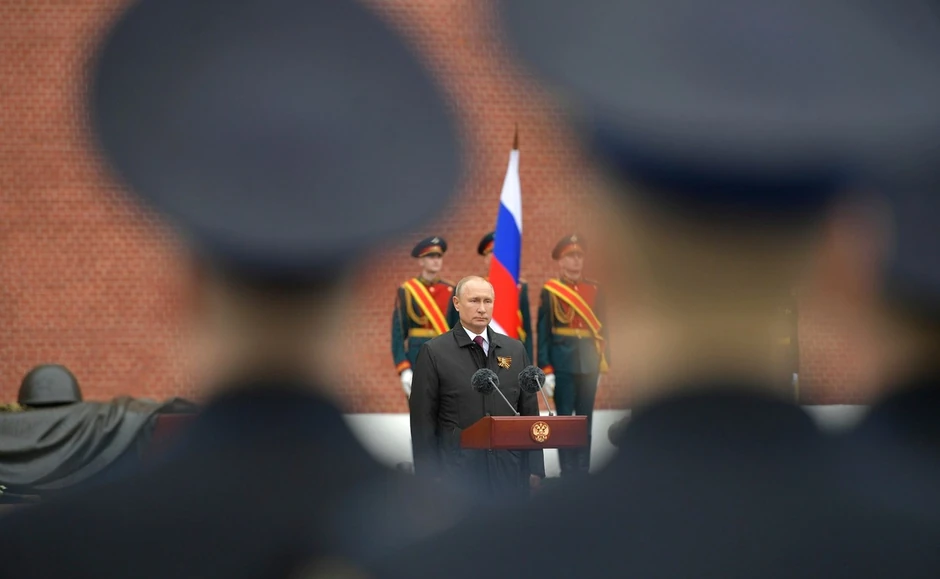 Putin na obeležavanju 75. godišnjice pobede u Drugom svetskom ratu u Moskvi 2020.