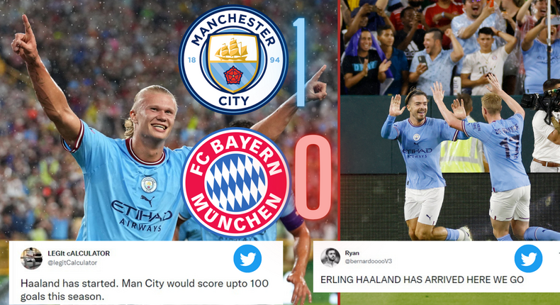 Social media reactions as Erling Haaland steals headlines on Manchester City debut