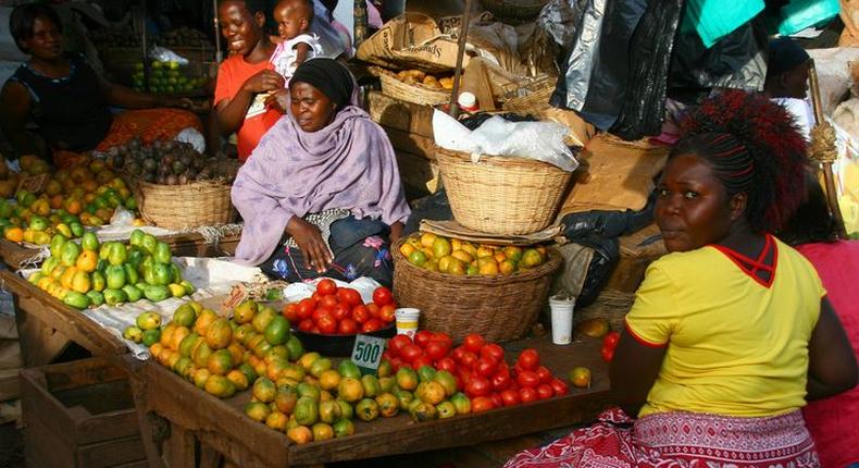 Women selling groceries in Owino market in Kampala. Uganda, just like some African countries, is currently faced with a challenge of inflation, following soaring energy prices