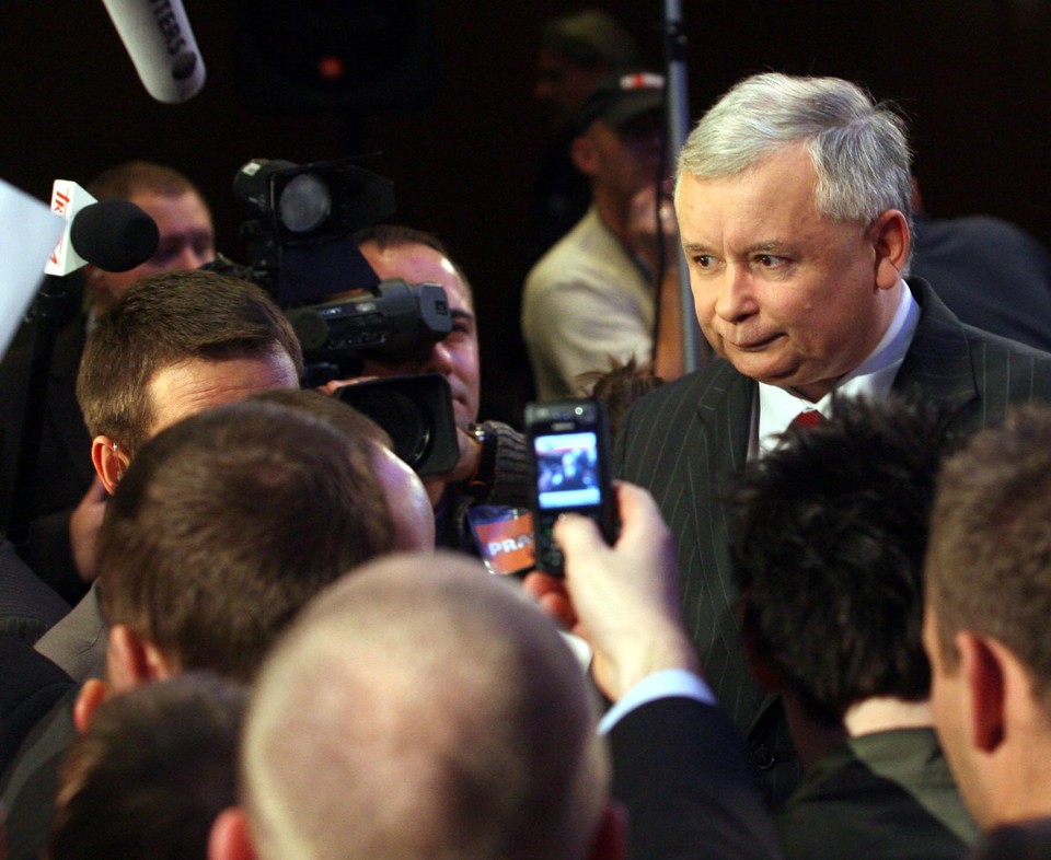 WARSZAWA WYBORY PARLAMENTARNE 2007 WYNIKI PREMIER KACZYŃSKI