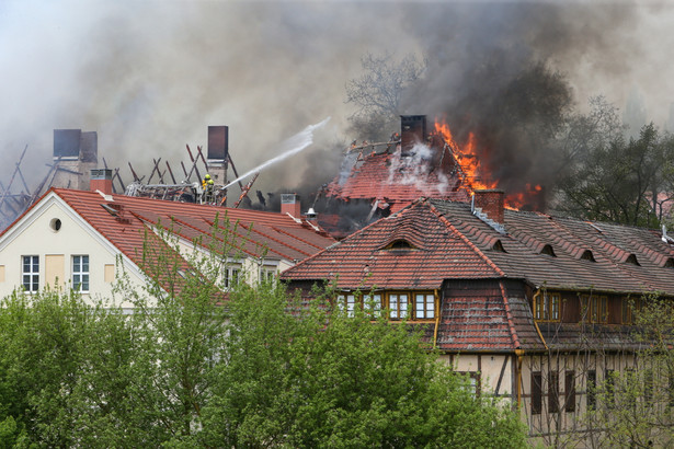 Pożar budynku gorzowskiej Akademii im. Jakuba z Paradyża