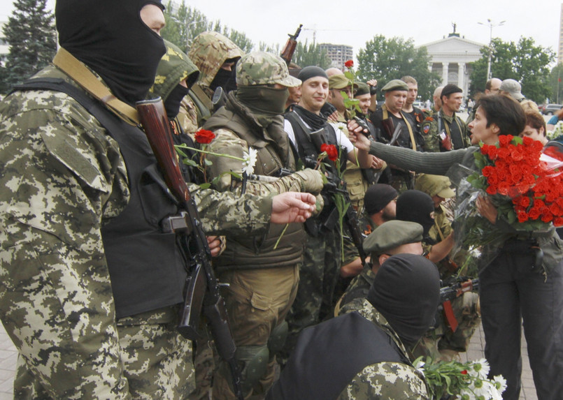 Sytuację na wschodzie Ukrainy destabilizują prorosyjscy separatyści EPA/PHOTOMIG/PAP