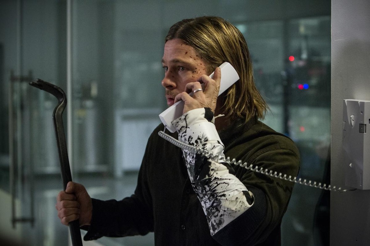 Brad Pitt w filmie "World War Z"