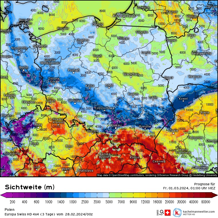 Prognoza widzialności w Polsce w nocy z czwartku na piątek