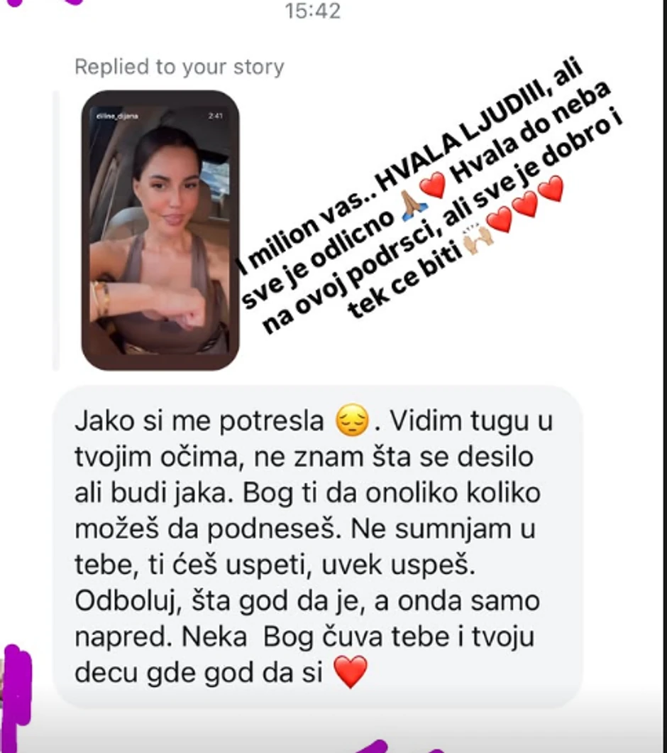 Dijana Diline pokazala koje poruke je dobila
