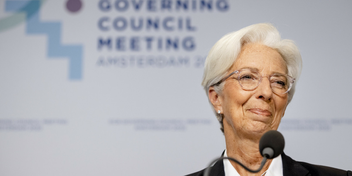 Christine Lagarde, prezes EBC.