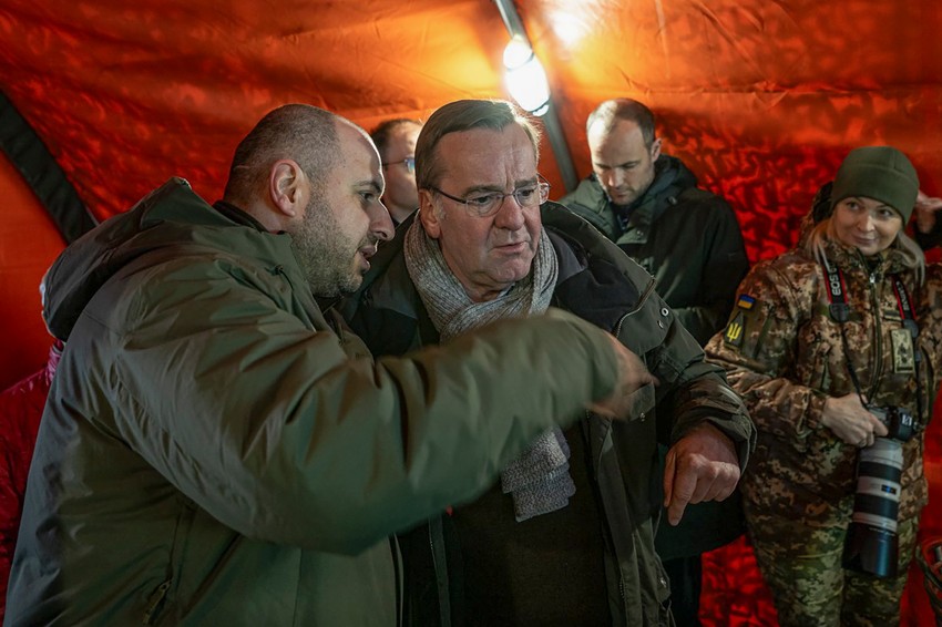 Ukrajinski i nemački ministri odbrane Rustem Umerov i Boris Pistorijus u Kijevu 21. novembra